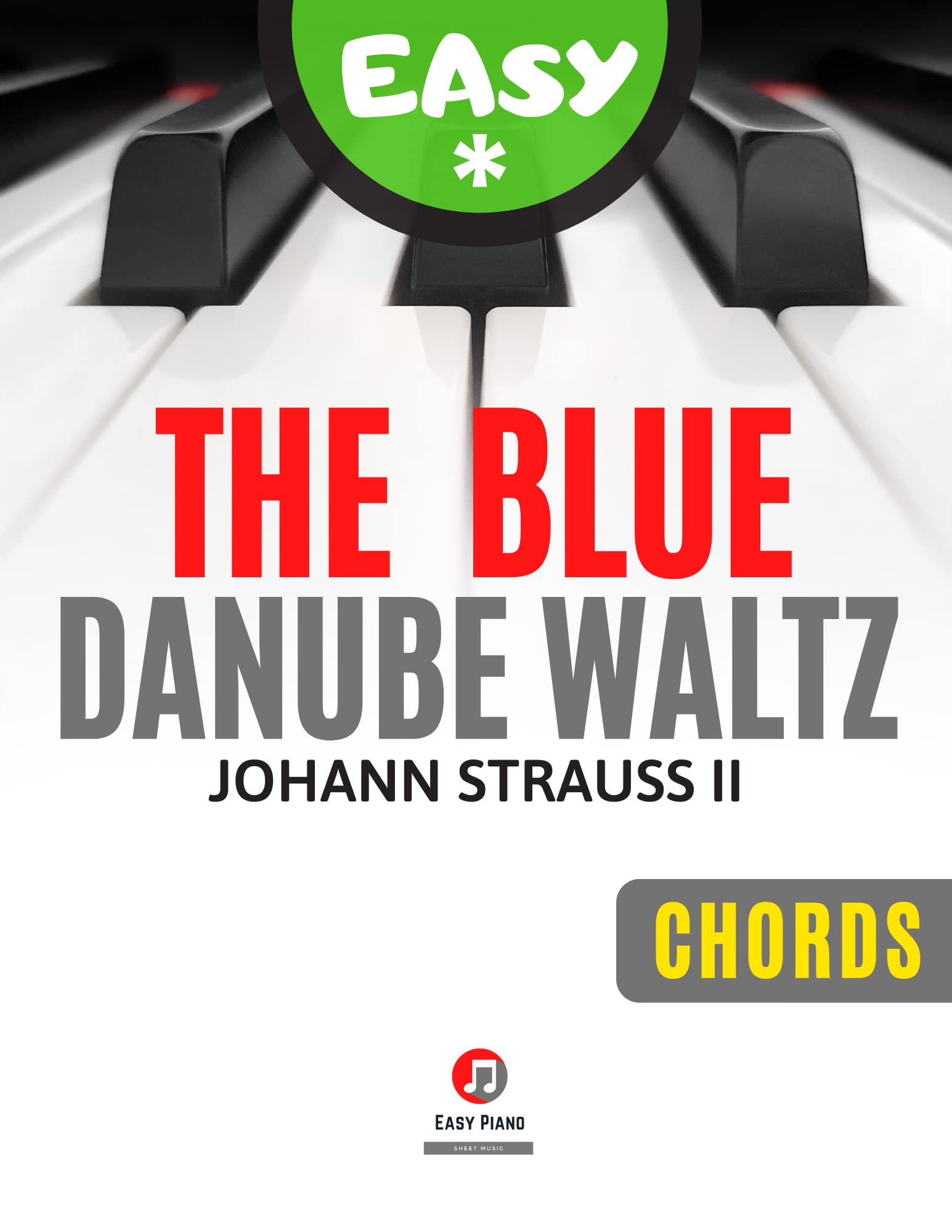 The Blue Danube Waltz I Strauss I Easy Piano Sheet Music for Beginners