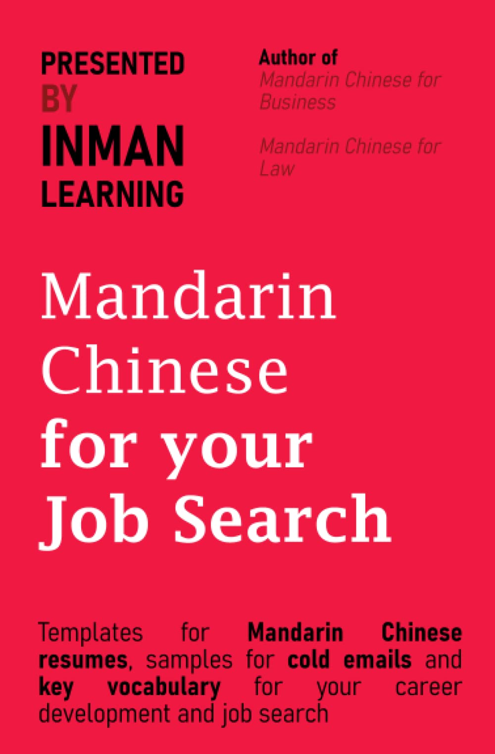 Mandarin Chinese for Your Job Search Prepare Resumes, Master