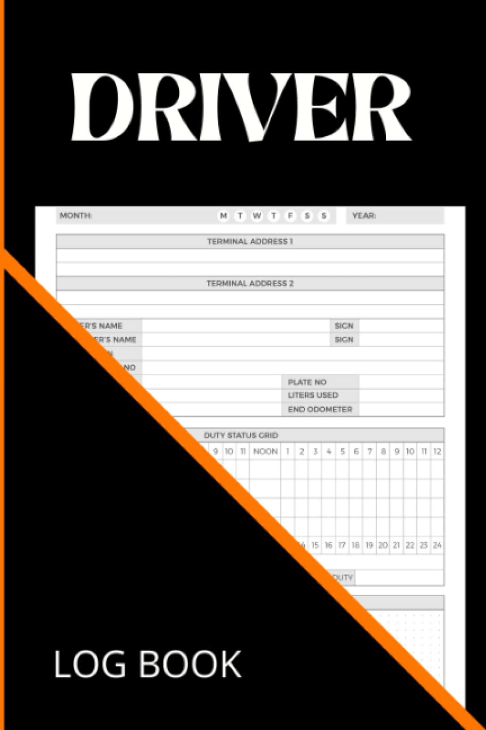 Driver Log Book 120 Pages Log Book for Truckers, Drivers/ Driver Log