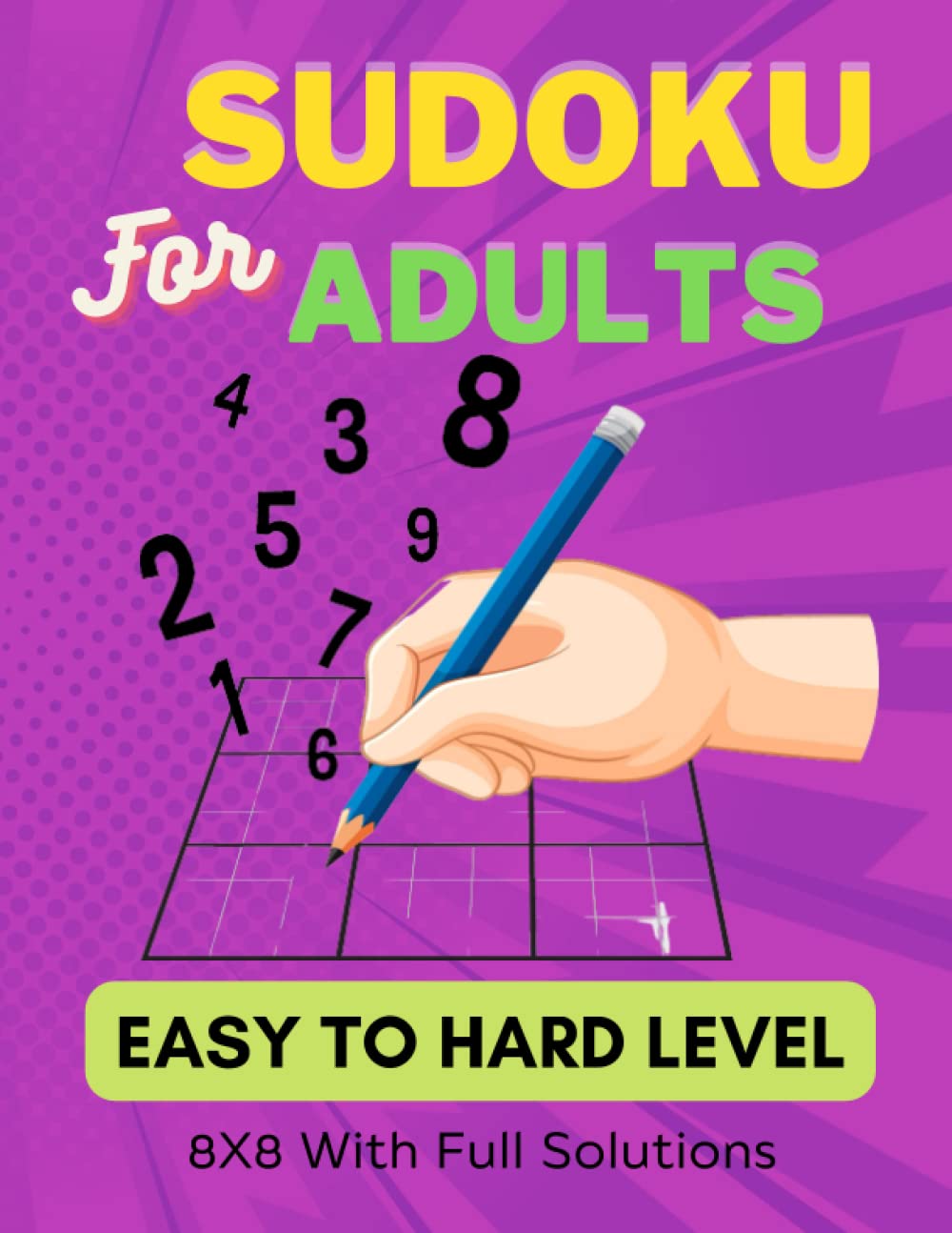 Sudoku For Adults Easy To Hard Level 8X8 Brain Game With Full