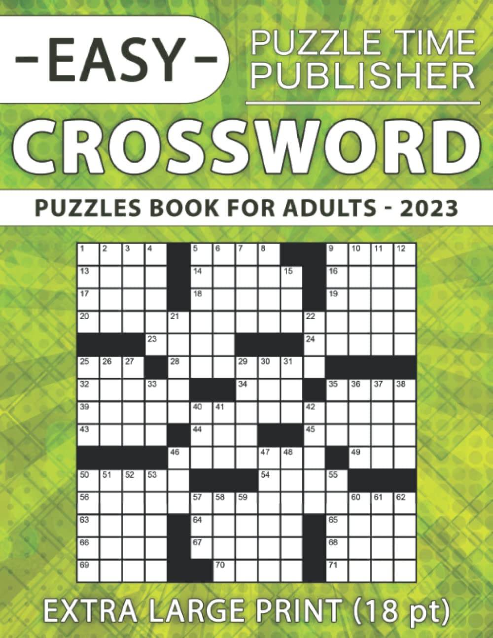 40 Easy Crossword Puzzles Book for Adults (EyeFriendly Extra Large