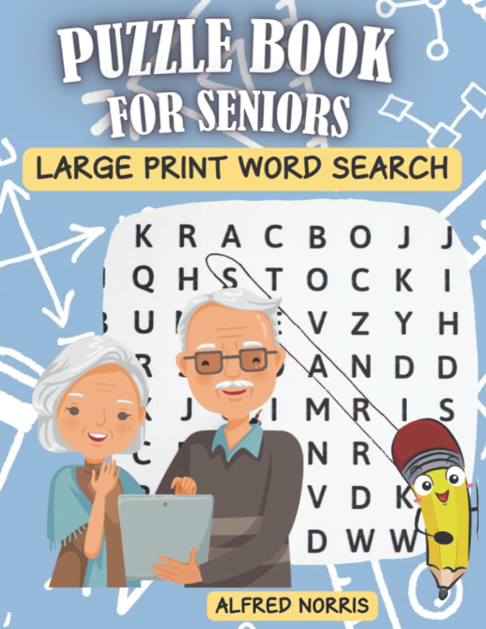 Puzzle book for seniors large print word search Brain, Memory and Mind