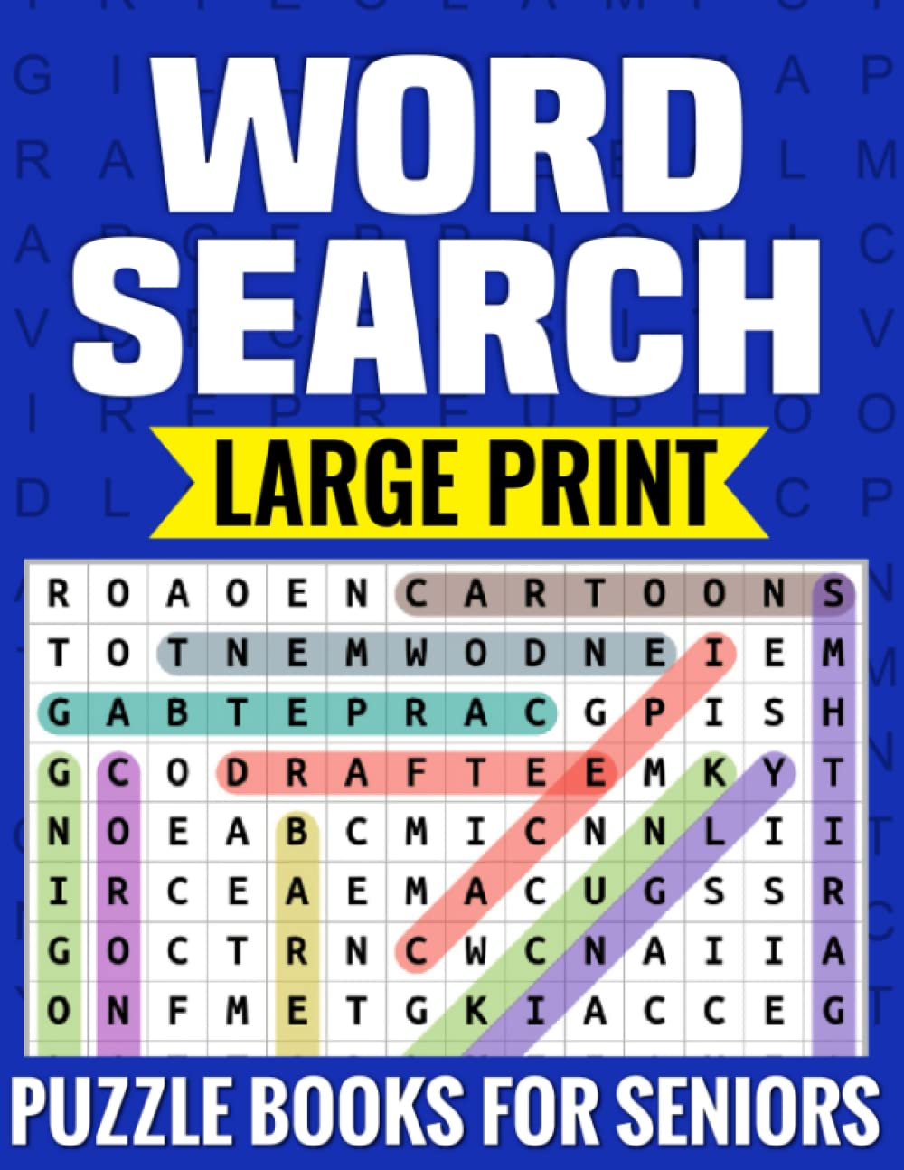 Word Search Large Print Puzzle Books for Seniors Memory Games for