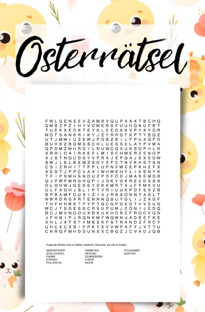 Osterrätsel für Senioren: Gehirnjogging und Frühlingsfreude in Farbe