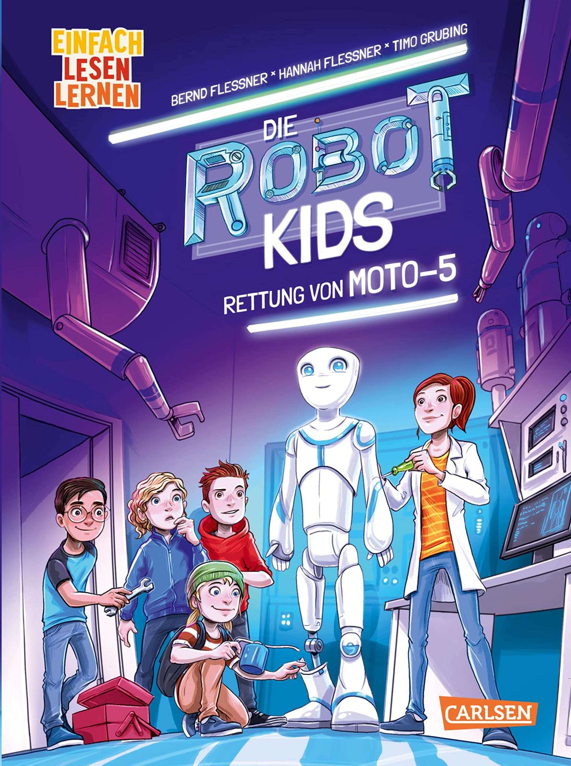 Die Robot-Kids: Rettung von Moto-5: Einfach Lesen Lernen | Spannung, Abenteuer, Technik - packender Mix für Leseanfänger*innen 6
