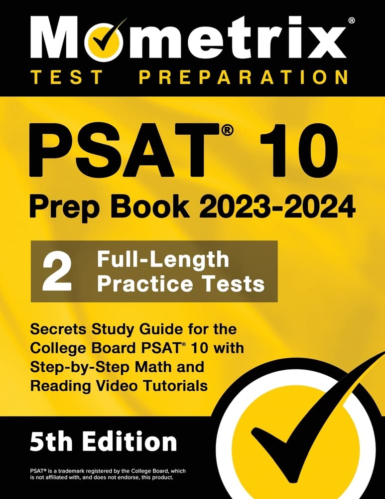 PSAT 10 Prep Book 2023 and 2024 2 FullLength Practice Tests, Secrets
