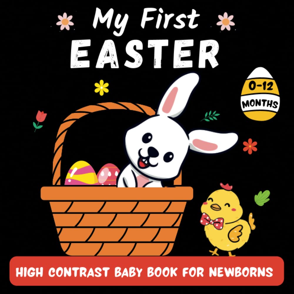My First Easter High Contrast Baby Book For Newborns 012 Months Cute