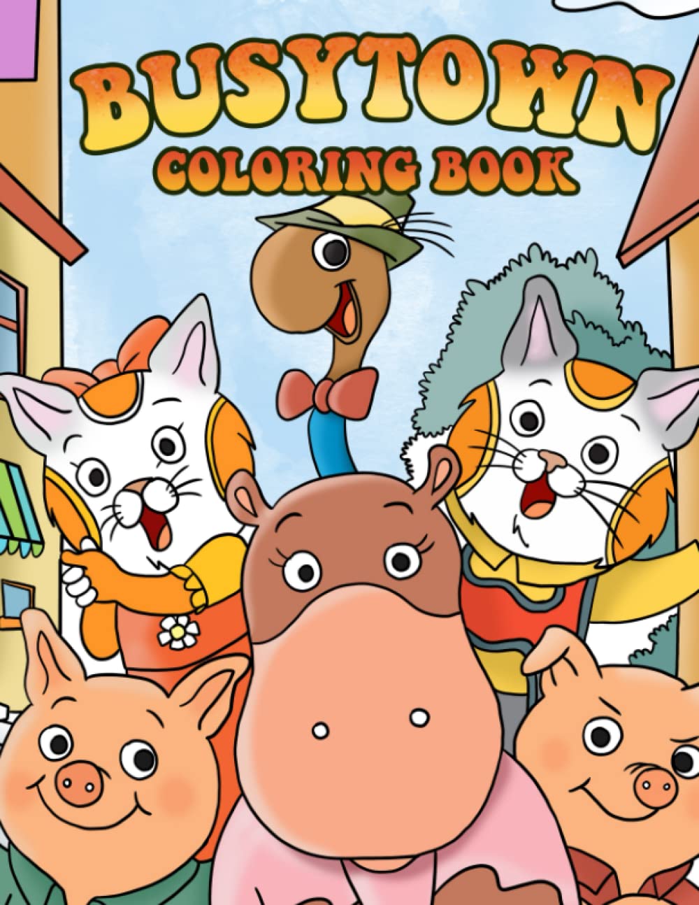 Busytown Coloring Book Richard Scarry's Color Book for Kids Relaxation
