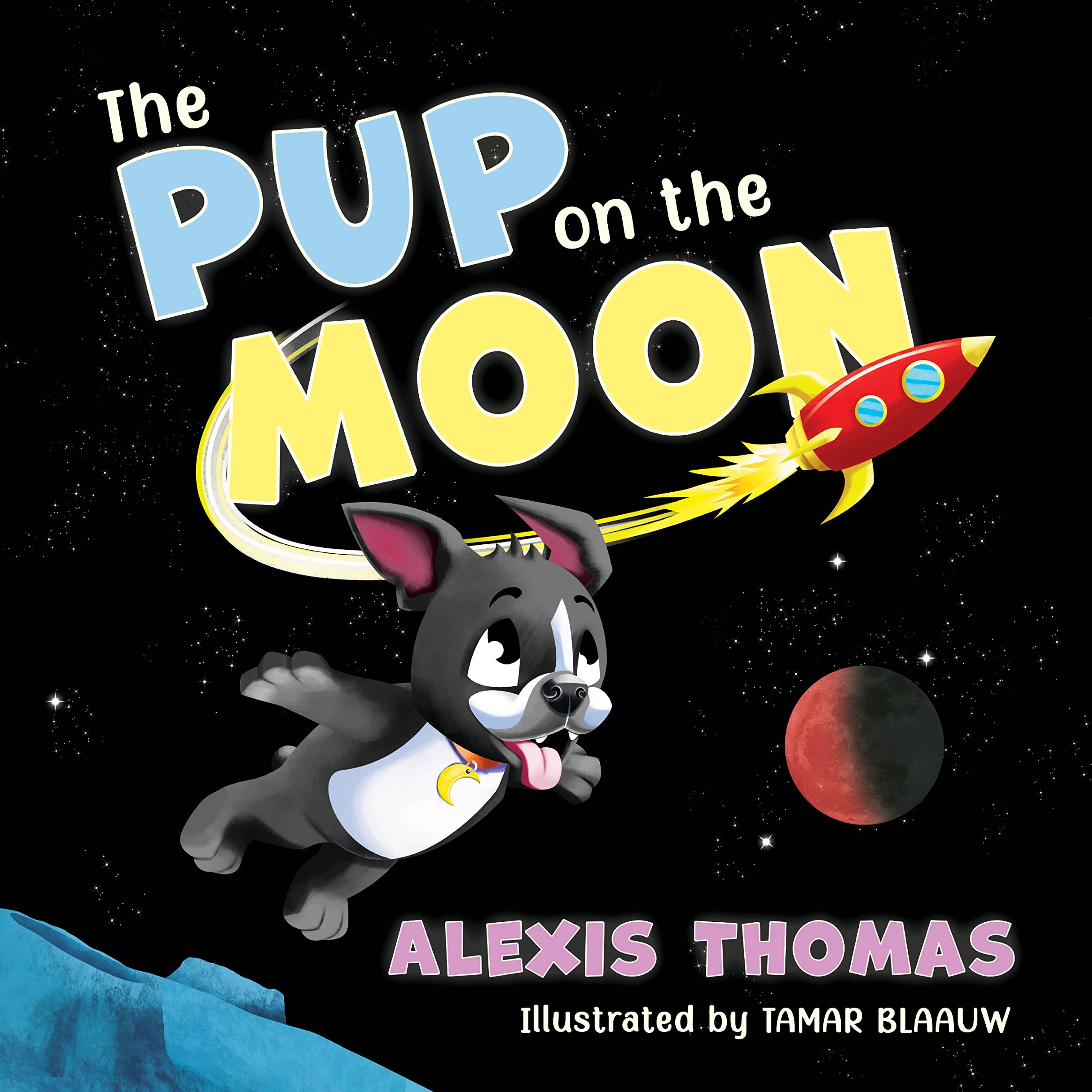 The pup on the Moon