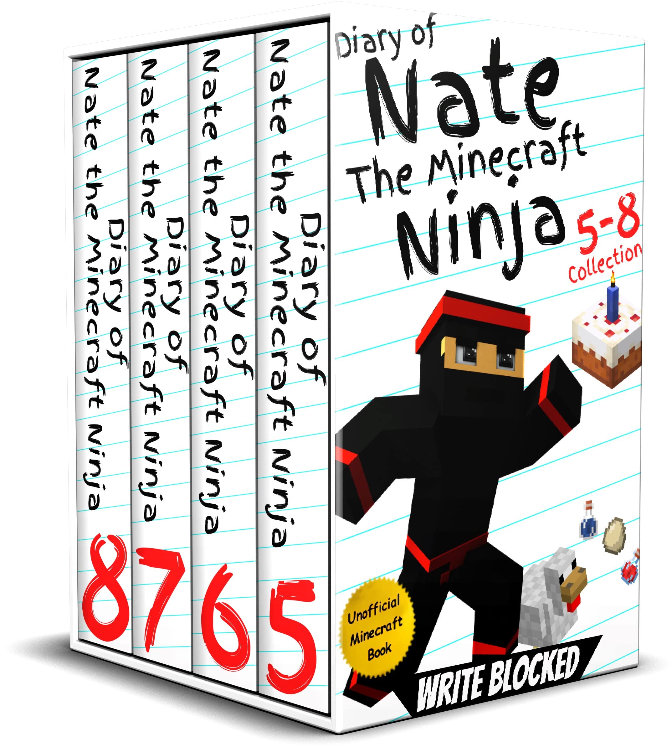 Diary of Nate The Minecraft Ninja Collection 2: (Books 5-8) (An Unofficial Minecraft Book)
