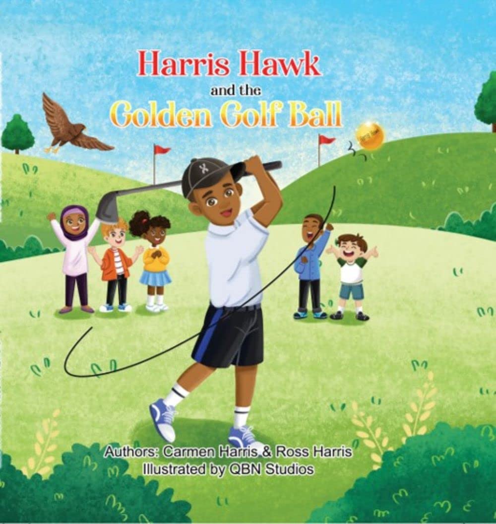 Harris Hawk and the Golden Golf Ball