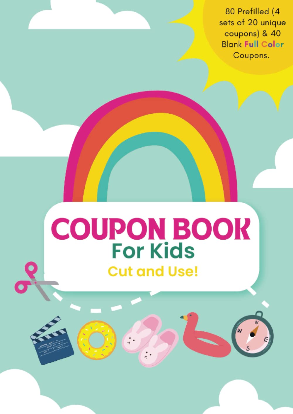 Coupon Book for Kids Cut and Use! Year Round Prefilled and Blank