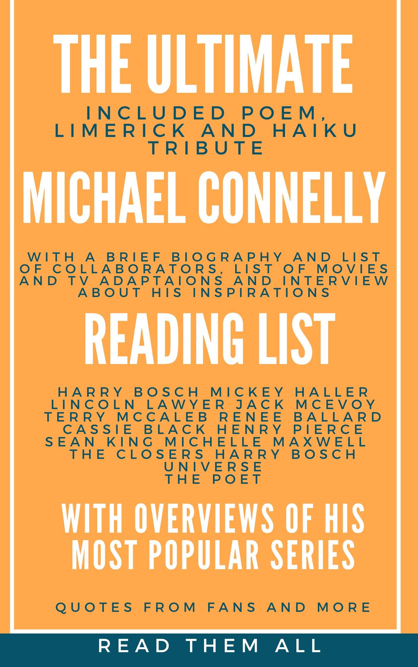 The Ultimate Michael Connelly Reading List with Overviews of His Most ...
