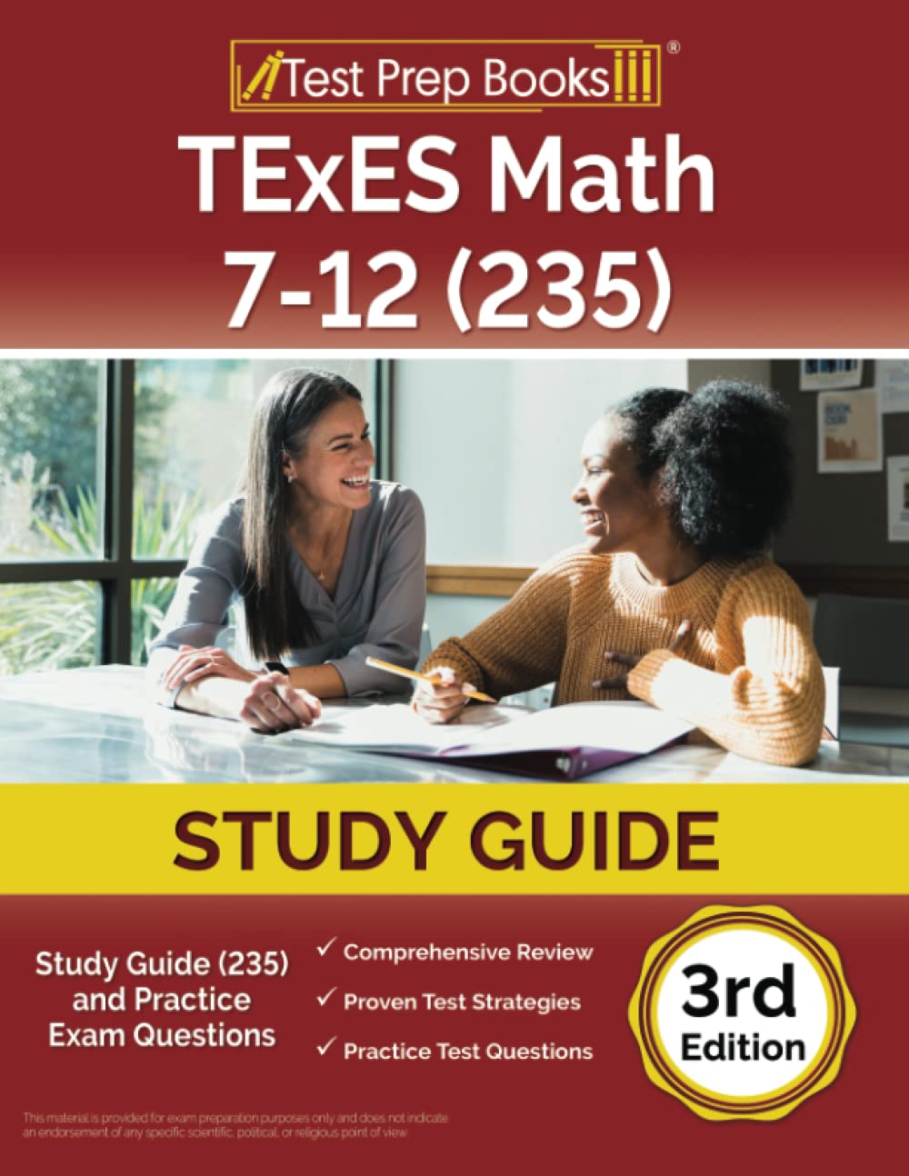 TExES Math 7-12 Study Guide (235) and Practice Exam Questions [3rd ...
