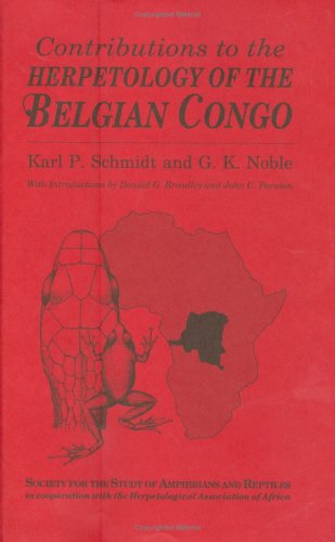 Contributions to the Herpetology of the Belgian Congo by Karl Patterson ...