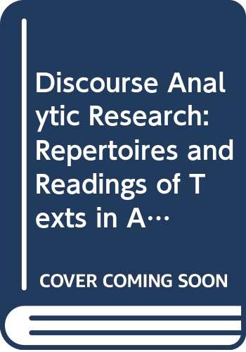 Discourse Analytic Research book cover
