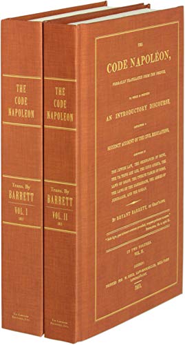 Napoleon Code Translated The Code Napoleon: Verbally Translated from the French to Which Is ...