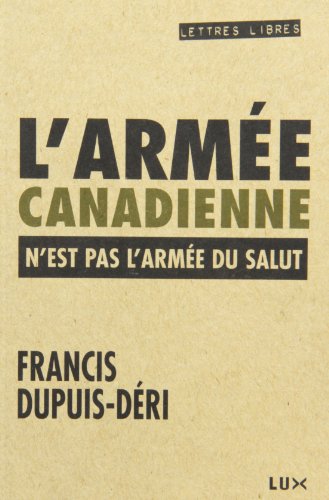 L'armée canadienne n'est pas l'armée du salut book cover