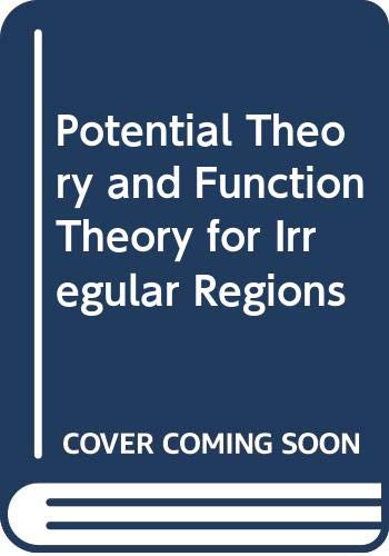 Professor Burago Math Potential Theory and Function Theory for Irregular Regions by Iurii D ...
