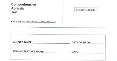 Comprehensive Aphasia Test: Scoring Book by Kate Swinburn | Goodreads
