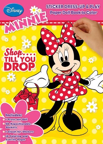 Minnie Mouse: Shop... Till You Drop: Sticker Dress Up & Play Paper Doll ...
