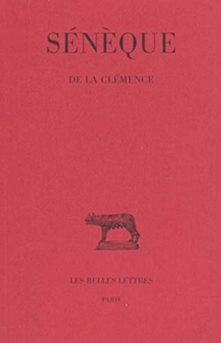 De la clémence (Collection Des Universites De France Serie Latine) book cover