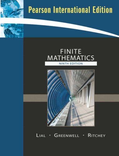 Finite Math Digraph Finite Mathematics: Digraphs and Networks by Margaret L. Lial | Goodreads