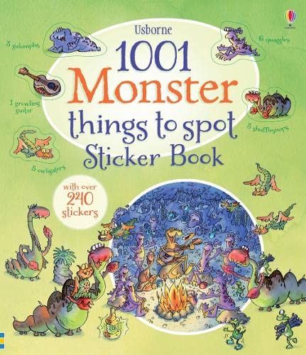 1001 Monster Things to Spot Sticker Book book cover