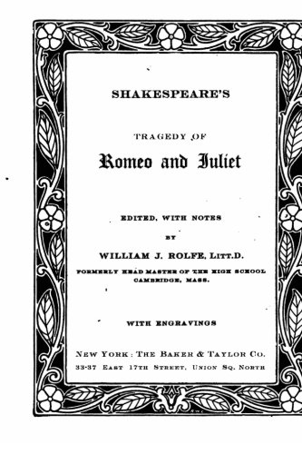 Tragedy of Romeo and Juliet by William Shakespeare | Goodreads