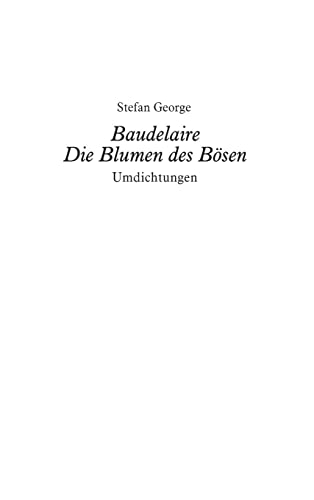 Baudelaire. Die Blumen des Bösen. Umdichtungen book cover
