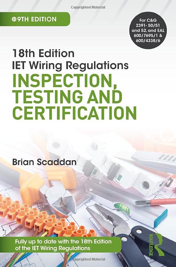 IET Wiring Regulations Inspection, Testing and Certification