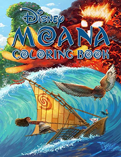 Moana Coloring Book: Live in the magical & colorful world of Moana! by
