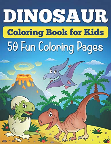Dinosaur Coloring Book for Kids: 50 Fun Coloring Pages by Jm Press ...