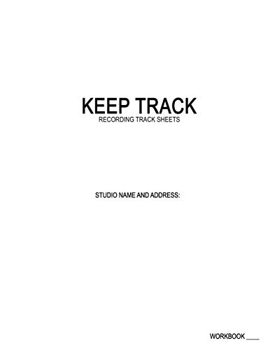 Printable Recording Studio Track Sheets