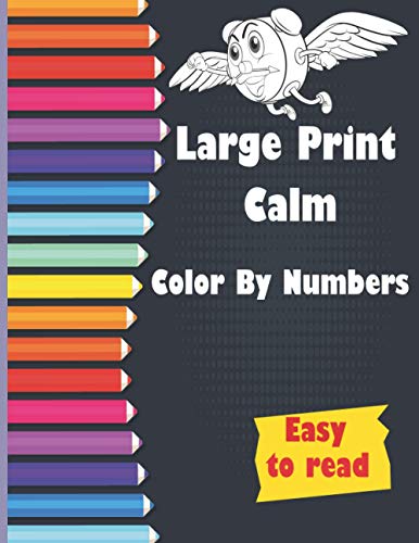 Large Print Calm Color by Numbers: Easy to Read (Arcturus Large Print ...