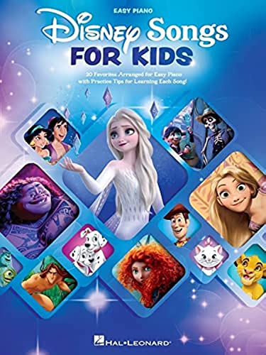 Disney Songs for Kids | Easy Piano Sheet Music Book for Young Learners | 20 Iconic Disney Piano Songs for Beginners | Piano Songbook with Learning Tips for Children | Movie Music for Piano Practice book cover