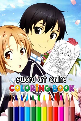 Sword Art Online Coloring Book: Anime Soft Glossy Cover New Coloring