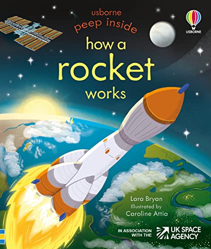 Peep Inside how a rocket works book cover