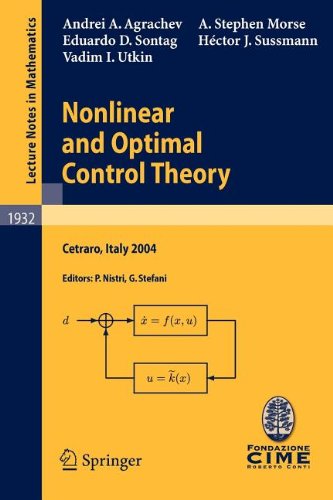 Nonlinear and Optimal Control Theory by Andrei A. Agrachev | Goodreads