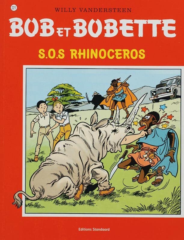 "bob & bobette t.221; s.o.s rhinoceros" book cover