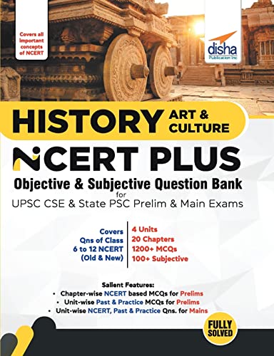 History, Art & Culture NCERT PLUS Objective & Subjective Question Bank ...