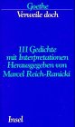 Verweile doch. 111 Gedichte mit Interpretationen. book cover