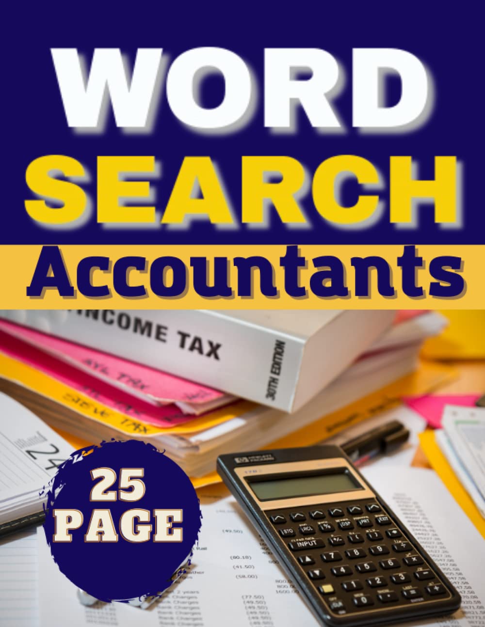 ACCOUNTANTS WORD SEARCH Print Challenging activity book Puzzles For