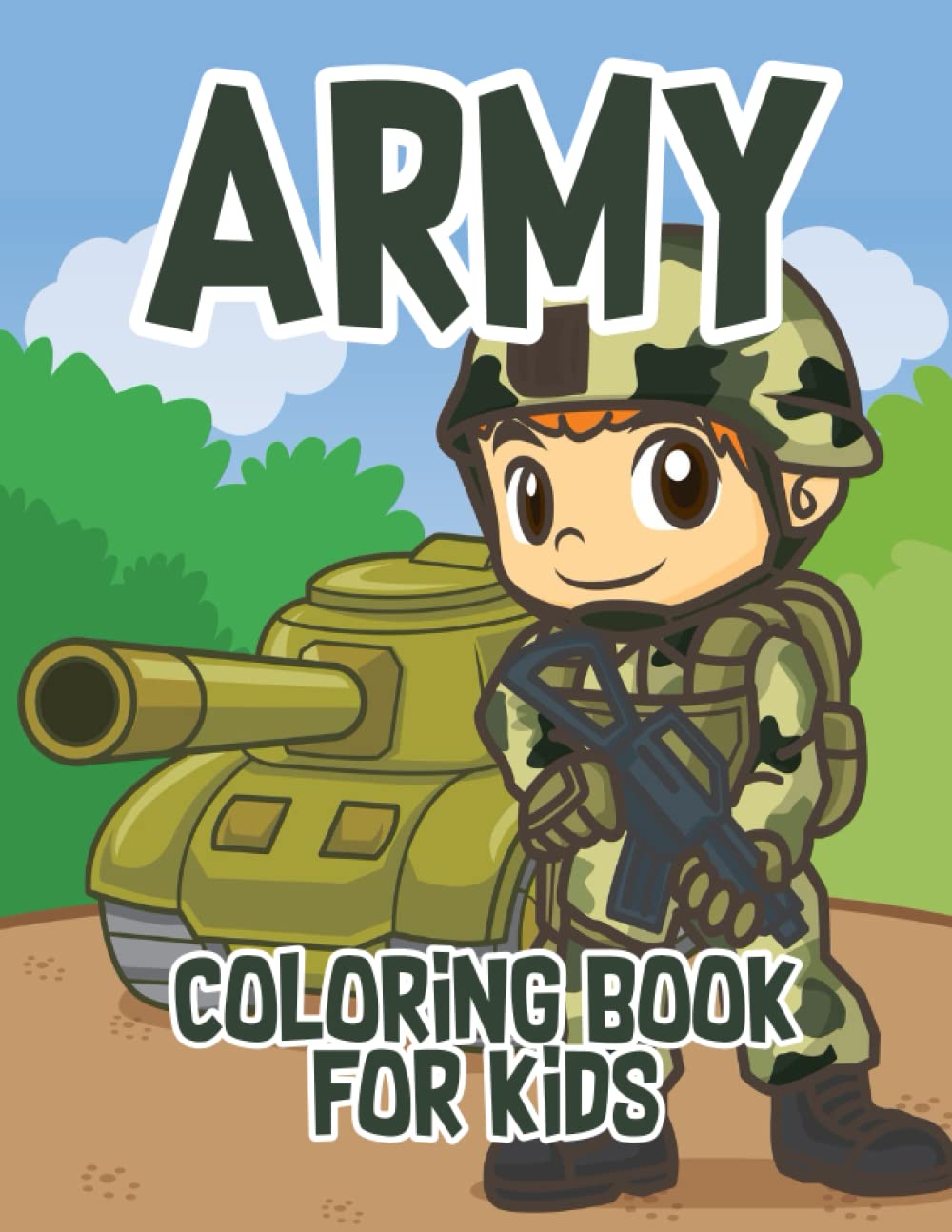 Army Coloring Book for Kids: Military Army Activity Book For Kids ...