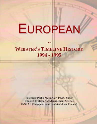 European: Webster's Timeline History, 1994 - 1995 by Icon Group ...