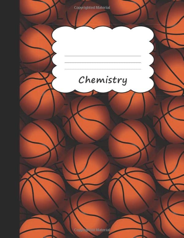 Chemistry Basketball Large Draw & Write Notebook Half Sketch & Wide
