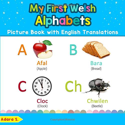 My First Welsh Alphabets Picture Book with English Translations