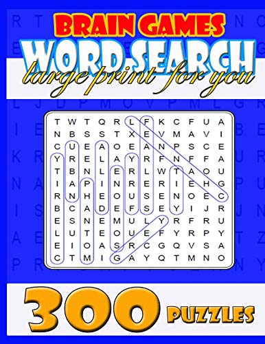 Brain games - word search - large print - for you: 300 Puzzles by ...