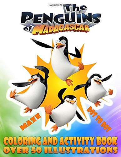 Penguins of Madagascar COLORING and ACTIVITY BOOK, Over 50
