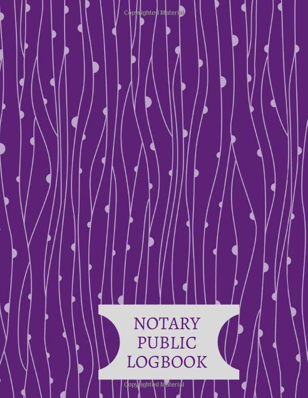 Notary Public Logbook Large Public Official Notary Records Book